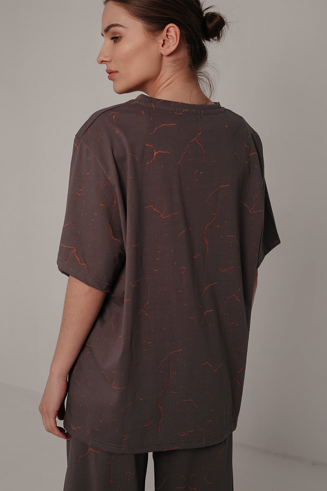 Костюм футболка и брюки oversize