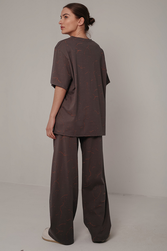 Костюм футболка и брюки oversize