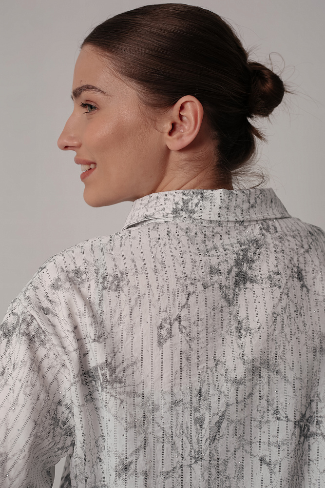 Комплект oversize рубашка и топ