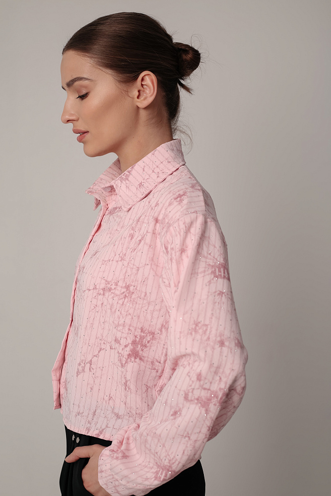 Комплект oversize рубашка и топ
