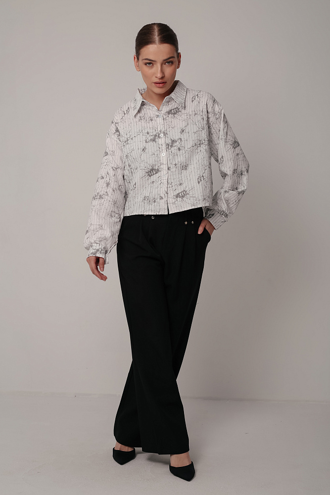 Комплект oversize рубашка и топ