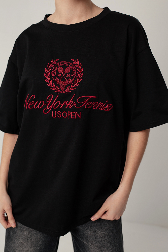 Футболка oversize с круглым вырезом