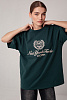Футболка oversize с круглым вырезом