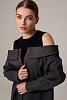 Рубашка с открытыми плечами oversize 
