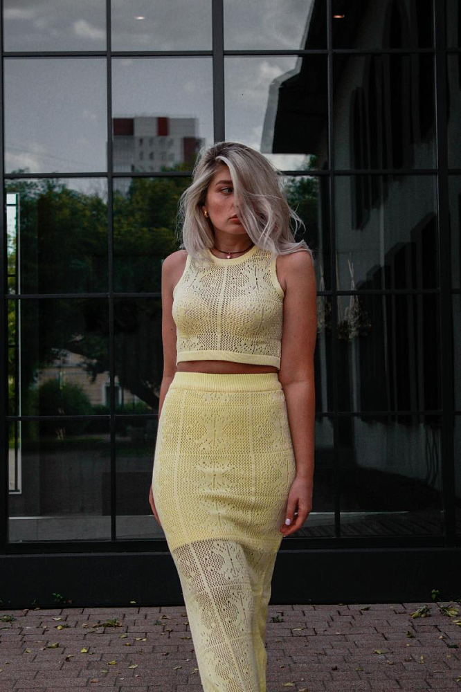 Костюм топ и юбка oversize