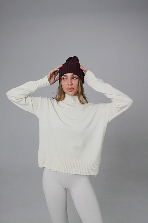 ДЖЕМПЕР С ВОРОТНИКОМ СТОЙКОЙ