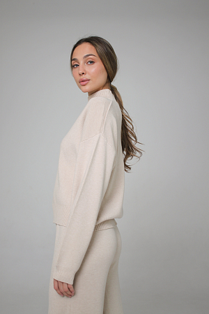 ДЖЕМПЕР ТРИКОТАЖНЫЙ ОВЕРСАЙЗ