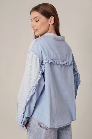 Рубашка джинсовая oversize