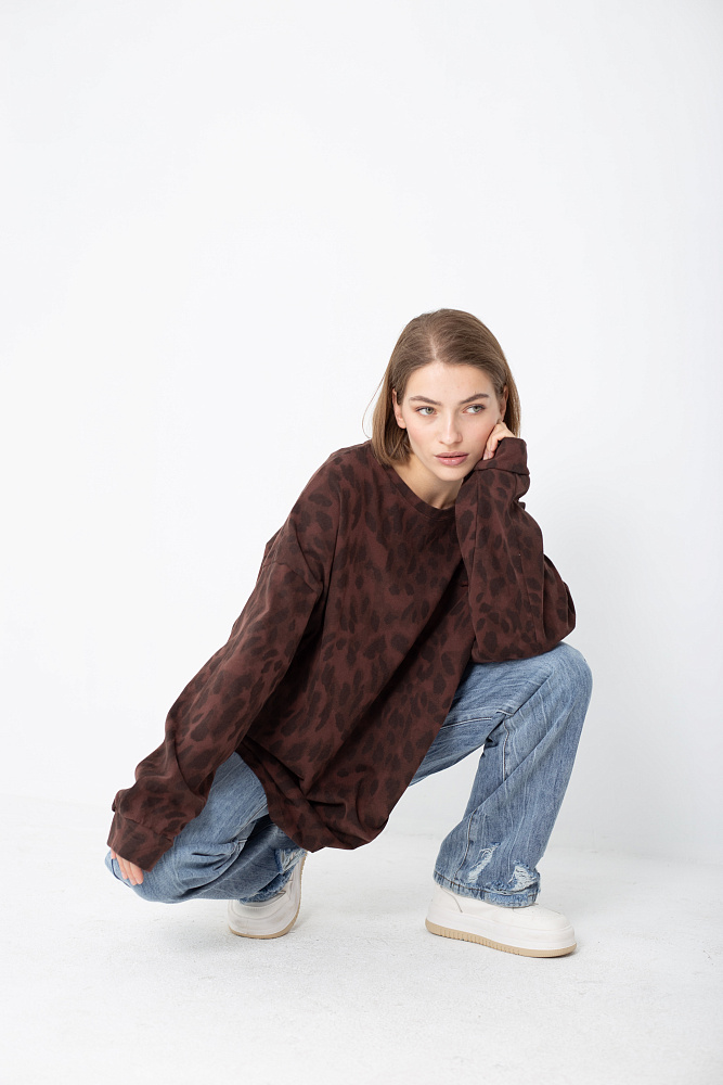 Лонгслив oversize свободного кроя