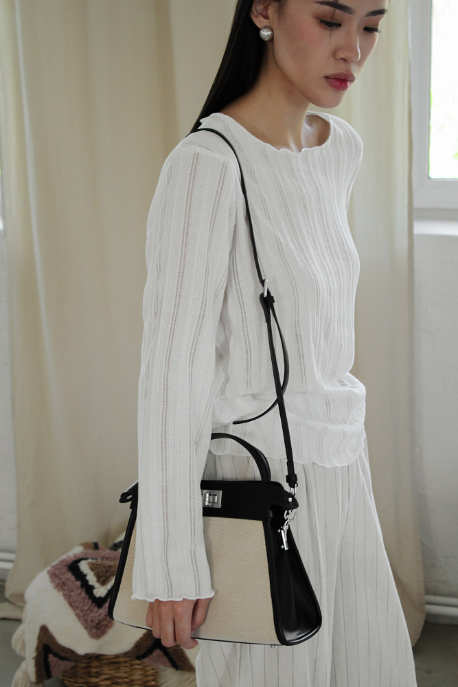 Джемпер oversize ажурный