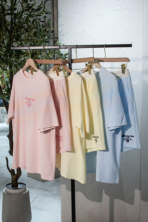 Костюм oversize футболка и шорты
