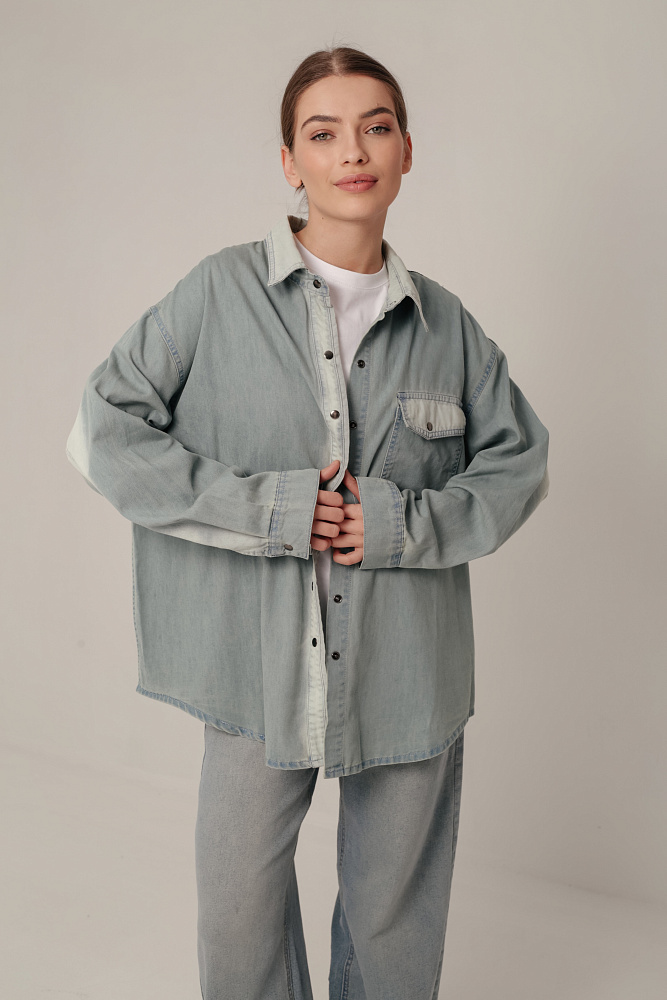 Рубашка джинсовая oversize
