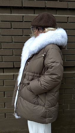 ПУХОВИК С НАТУРАЛЬНЫМ МЕХОМ