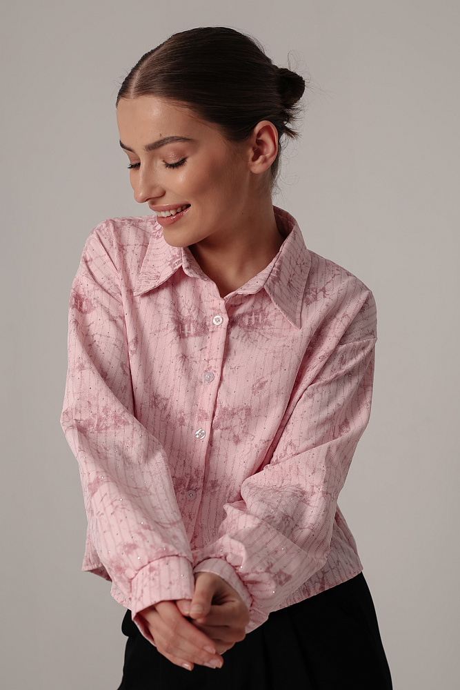 Комплект oversize рубашка и топ