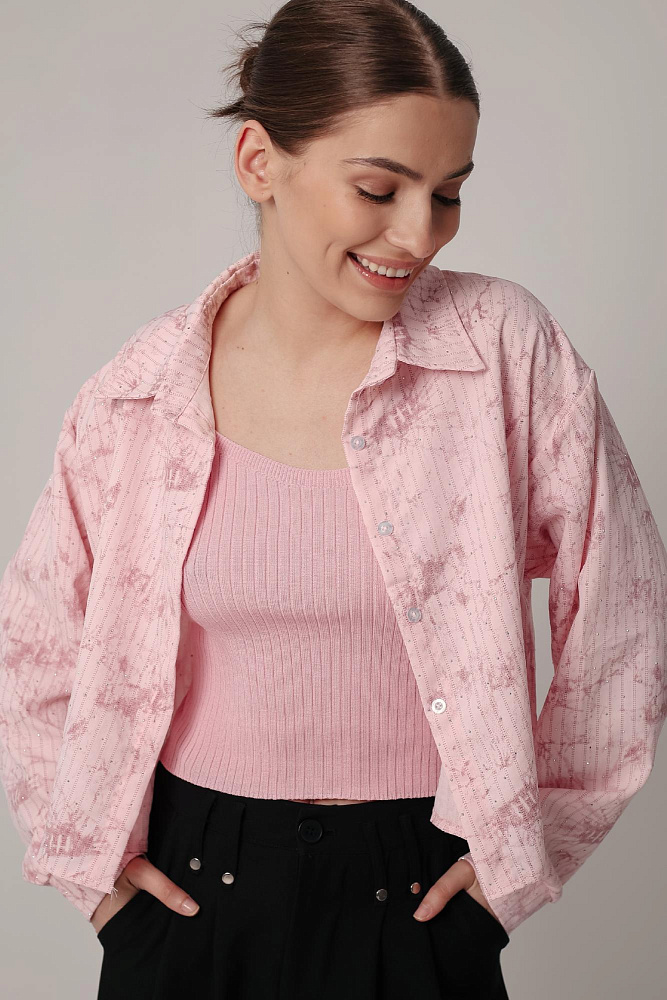 Комплект oversize рубашка и топ