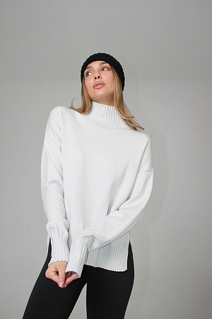 ДЖЕМПЕР С ВОРОТНИКОМ СТОЙКОЙ