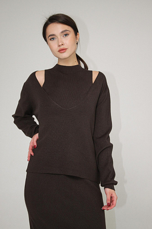 КОСТЮМ ТРИКОТАЖНЫЙ ОВЕРСАЙЗ