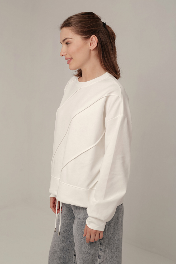Хлопковый лонгслив oversize