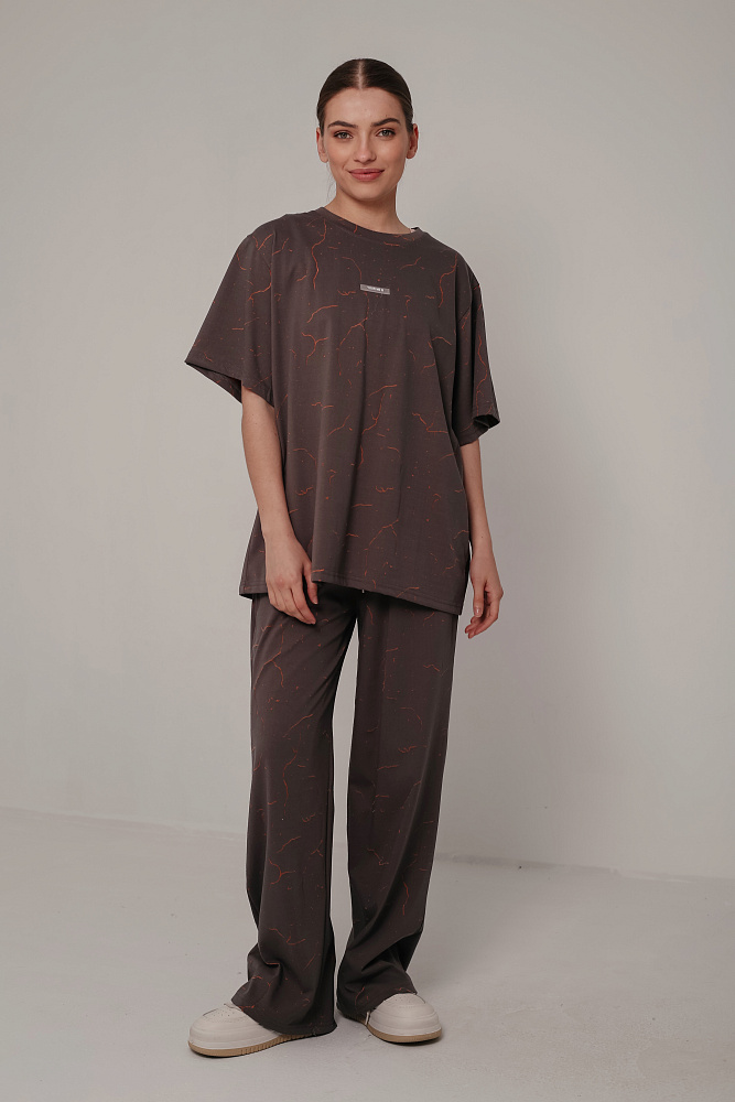 Костюм футболка и брюки oversize