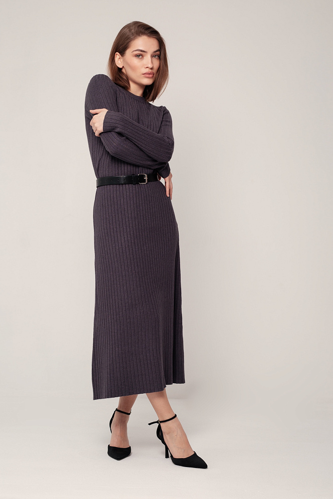 Платье oversize с ремнем