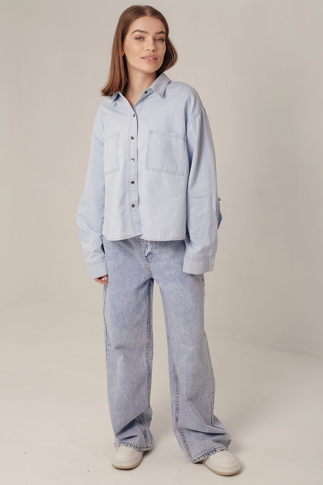Рубашка джинсовая oversize