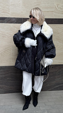 ПУХОВИК С НАТУРАЛЬНЫМ МЕХОМ