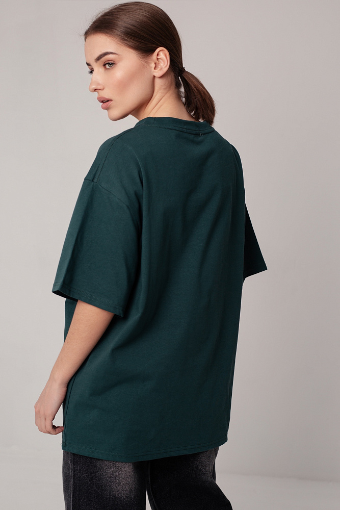 Футболка oversize с круглым вырезом
