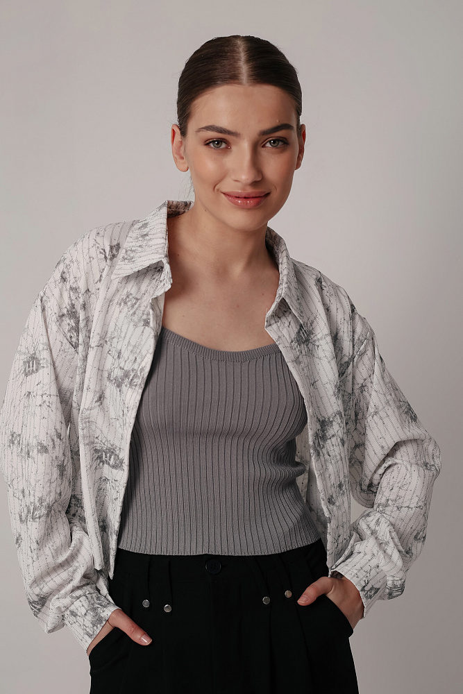 Комплект oversize рубашка и топ