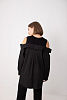 Рубашка с открытыми плечами oversize 