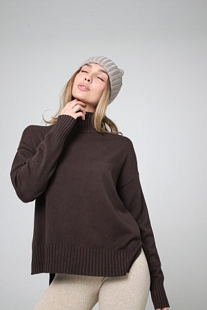 ДЖЕМПЕР С ВОРОТНИКОМ СТОЙКОЙ