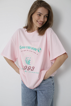 Хлопковая футболка oversize 