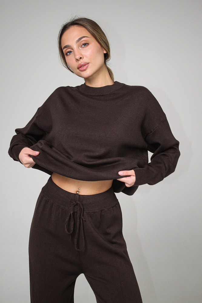 КОСТЮМ ТРИКОТАЖНЫЙ ОВЕРСАЙЗ