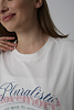 Хлопковая футболка oversize 