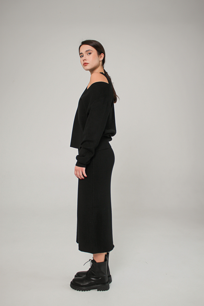 КОСТЮМ ТРИКОТАЖНЫЙ ОВЕРСАЙЗ