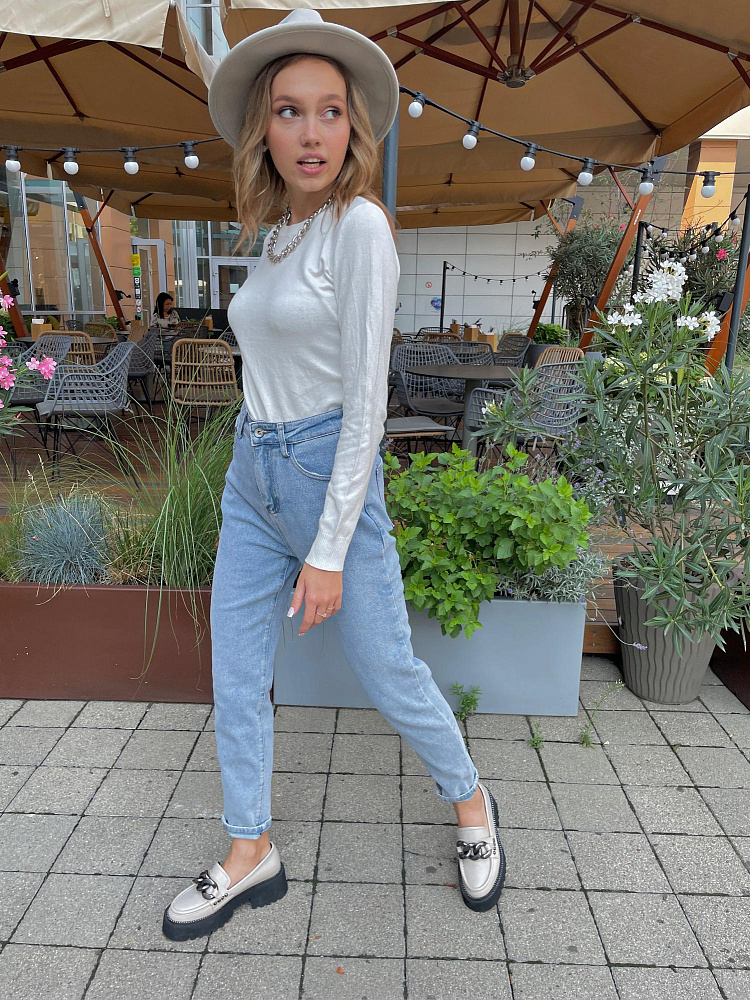 Джинсы MOM FIT с высокой посадкой