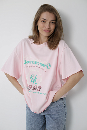 Хлопковая футболка oversize 