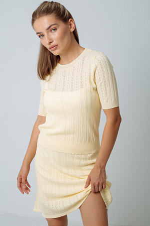 Костюм футболка и юбка oversize