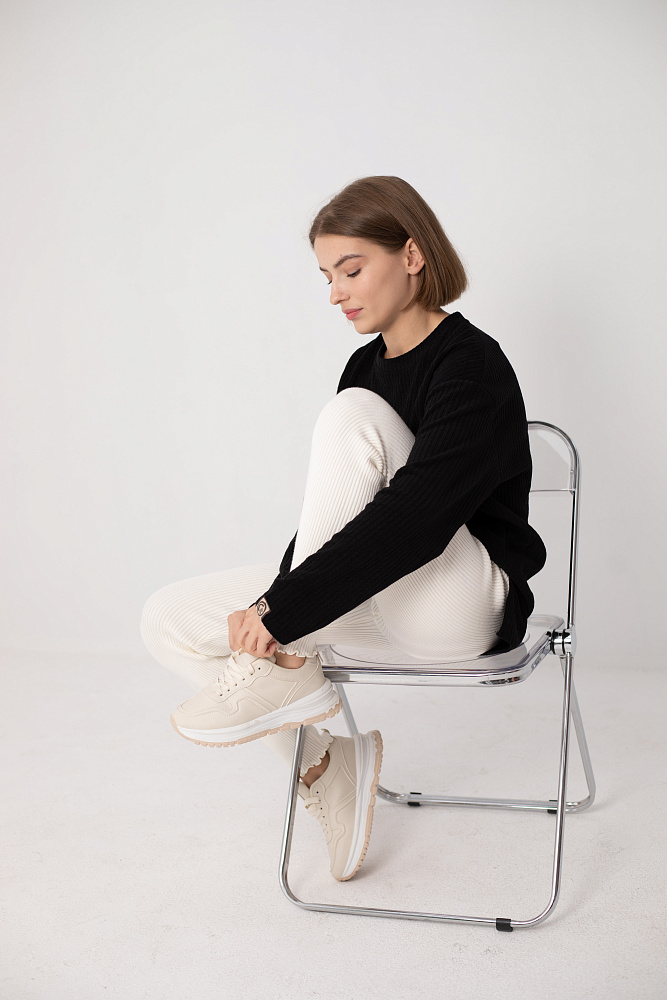 Леггинсы в рубчик oversize