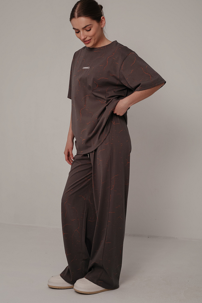 Костюм футболка и брюки oversize