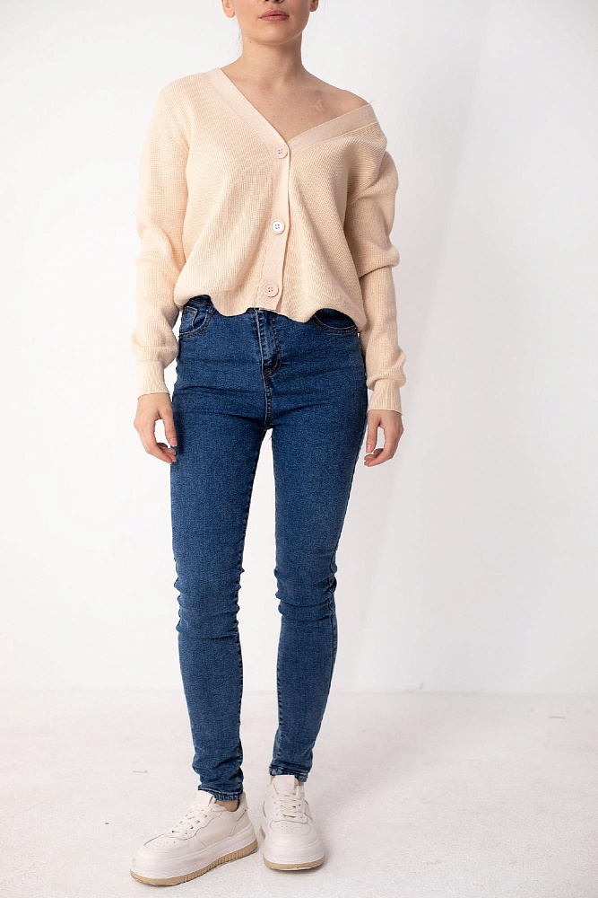 Джинсы Skinny с высокой посадкой