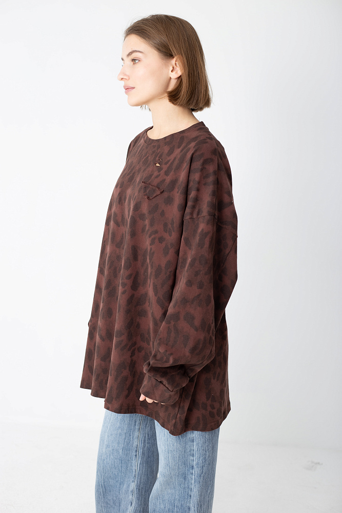 Лонгслив oversize свободного кроя