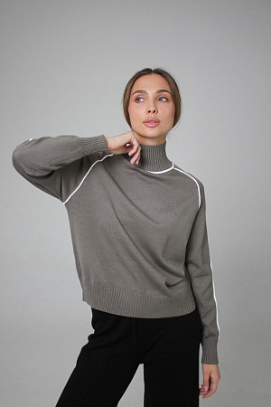 ДЖЕМПЕР ТРИКОТАЖНЫЙ ОВЕРСАЙЗ