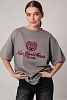 Футболка oversize с круглым вырезом