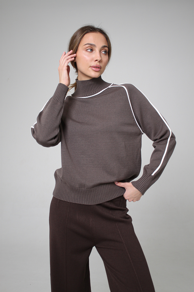 ДЖЕМПЕР ТРИКОТАЖНЫЙ ОВЕРСАЙЗ