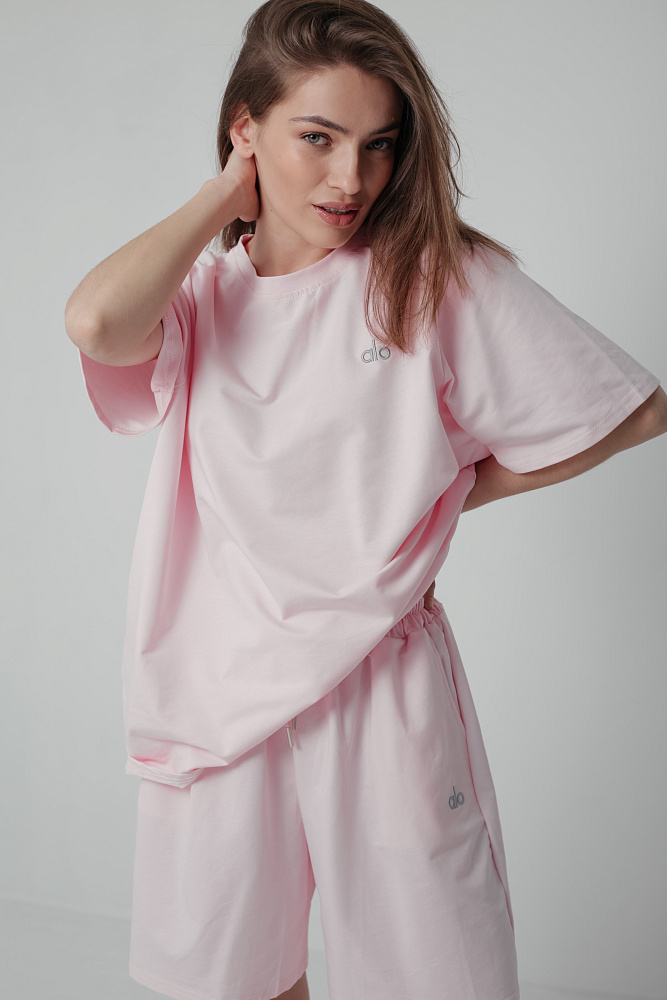 Костюм футболка и шорты oversize