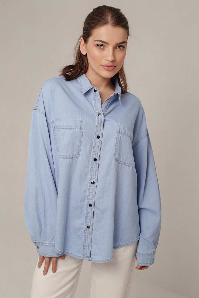 Рубашка джинсовая oversize