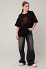 Футболка oversize с круглым вырезом