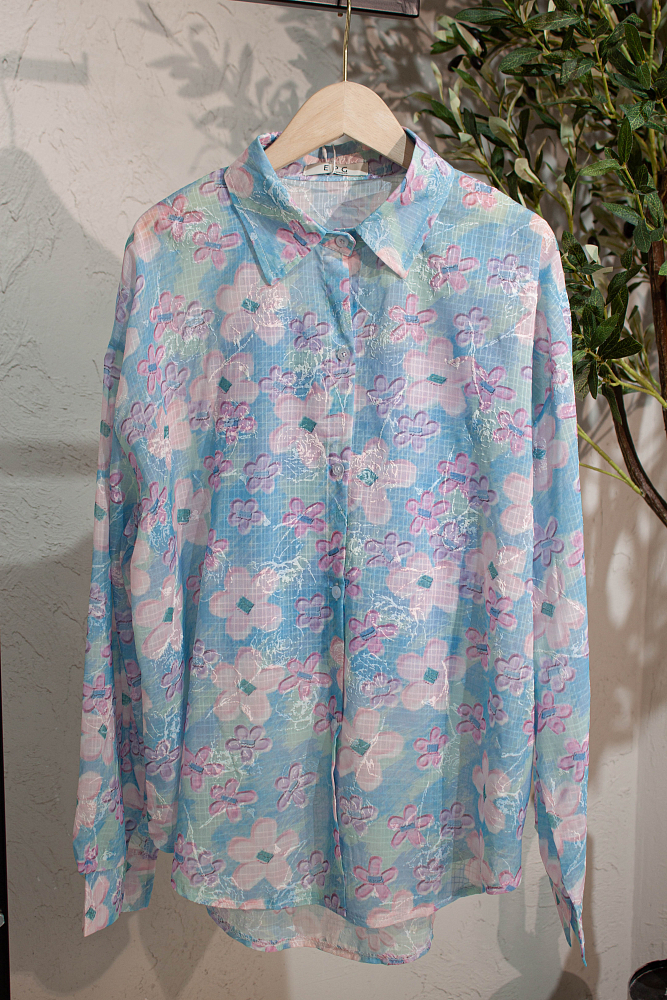 Комплект oversize рубашка и топ