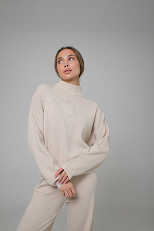 ДЖЕМПЕР ТРИКОТАЖНЫЙ ОВЕРСАЙЗ