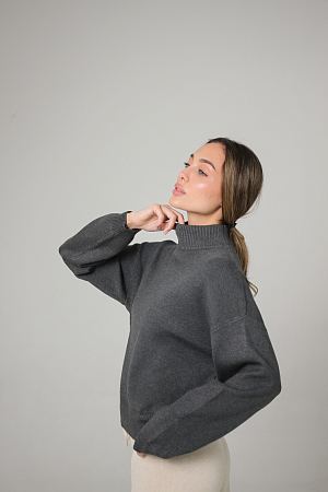 ДЖЕМПЕР ТРИКОТАЖНЫЙ ОВЕРСАЙЗ